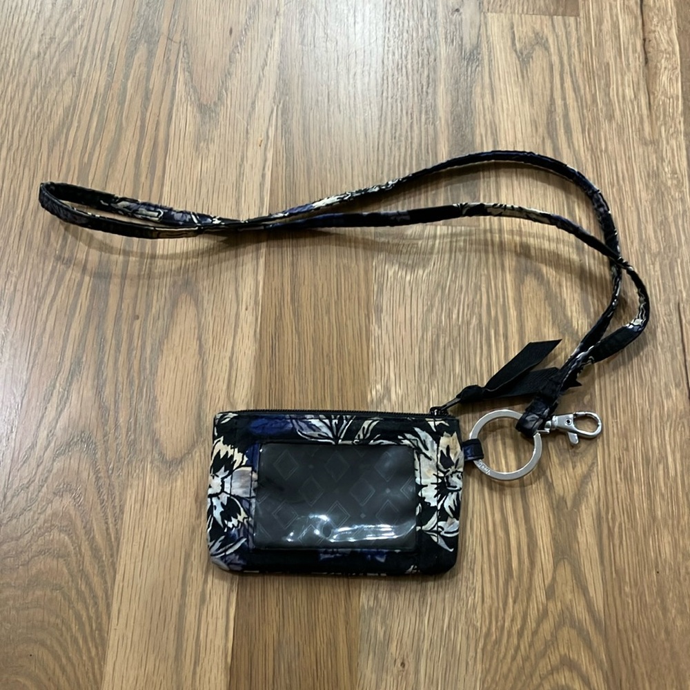 Vera Bradley Women’s Frosted Floral Lighten Up ID Case And Lanyard